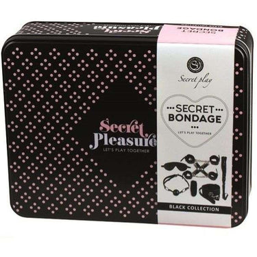 Set Bondage in Pelle Sintetica Nero per Principianti ed Esperti